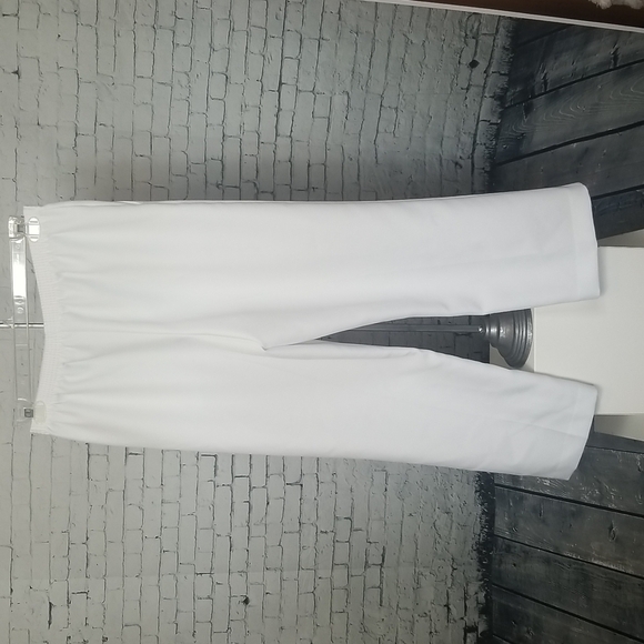 Alfred Dunner SZ 12 Pants Slacks Pull On Elastic Waist White Grandma Core Granny - Picture 3 of 8